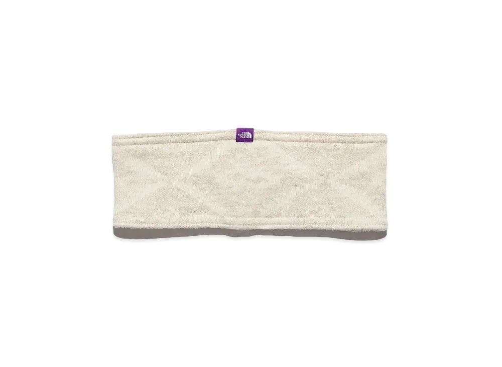 The North Face PURPLE LABEL NP Jacquard Field Head Band "Oatmeal"