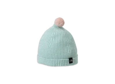 The North Face Kids Baby Pom Pom Cotton Beanie "Opal Frost"
