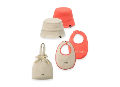 The North Face Hat & Bib Set Baby "Fossil Ivory"