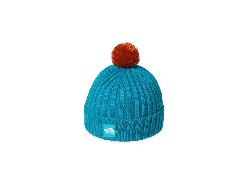 The North Face Baby Pompom Cappuccio "Alkaline Blue"