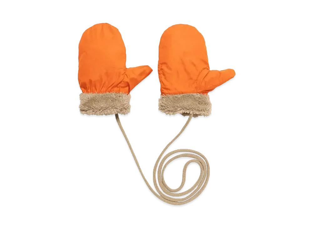 The North Face Baby Reversible Cozy Mitt Baby "Mandarin"