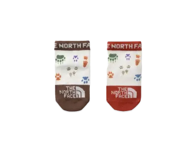 The North Face Baby Print 2P Ankle "Foot Print Red"