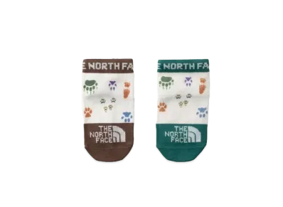 The North Face Baby Print 2P Ankle "Foot Print Green"