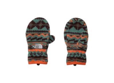 The North Face Kids 200 Micro Fleece Mitt "Geometric Green"