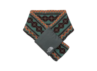 The North Face Kids Camp-bell 200 Micro Fleece Scarf "Geometric Green"
