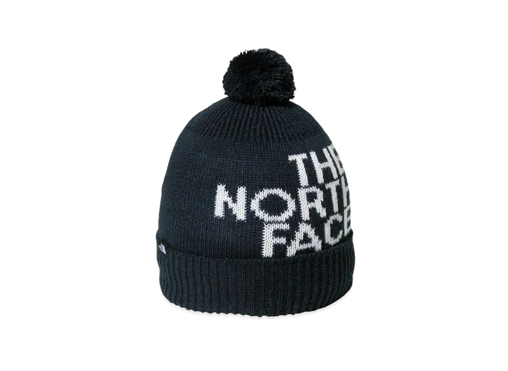 The North Face Kid's Pom Pom Big Logo Beanie Kids "Summit Navy"