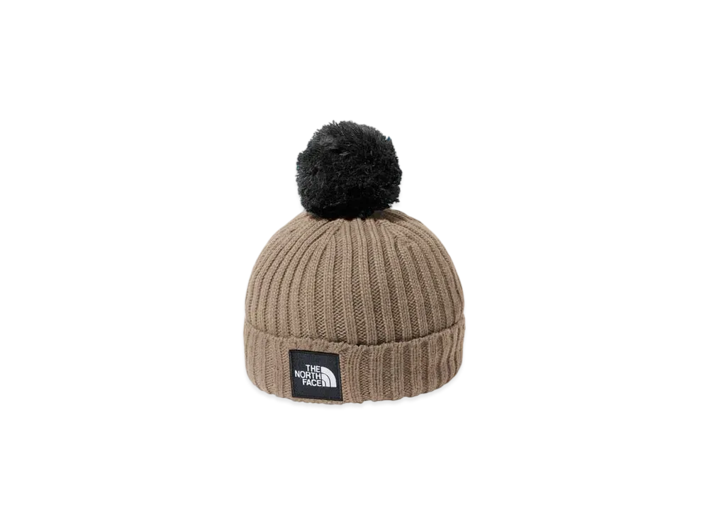 The North Face Kids Pompom Cappuccio "Kelp Tan"