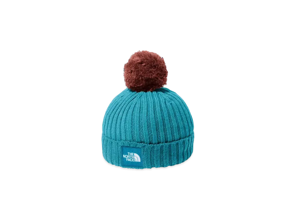 The North Face Kids Pompom Cappuccio "Alkaline Blue"
