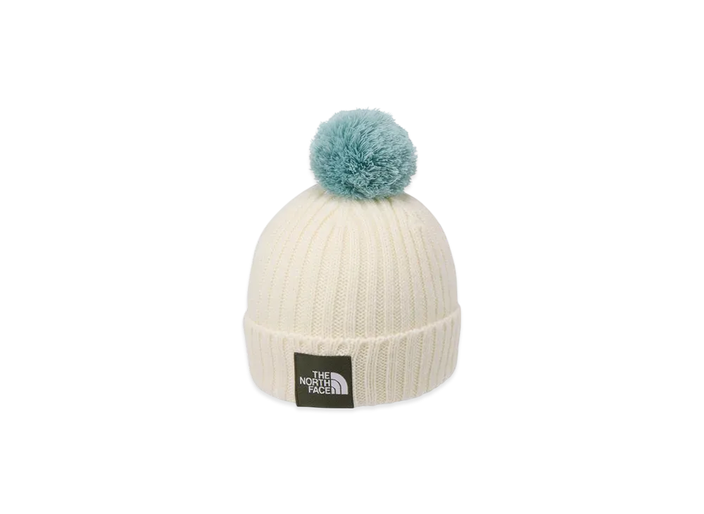 The North Face Kids Pompon Cappuccio "White Dunes"