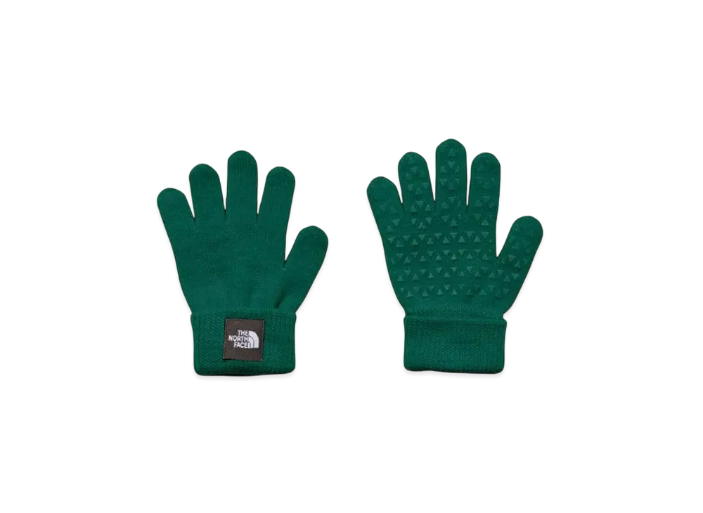 The North Face Kids Knit Gloves "TNF Green"