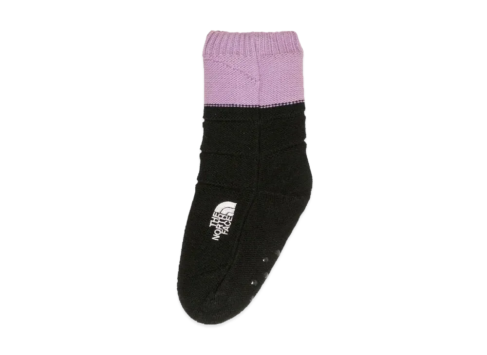 The North Face Kid's Nuptse Bootie Socks Kids "Lavender x TNF Black"