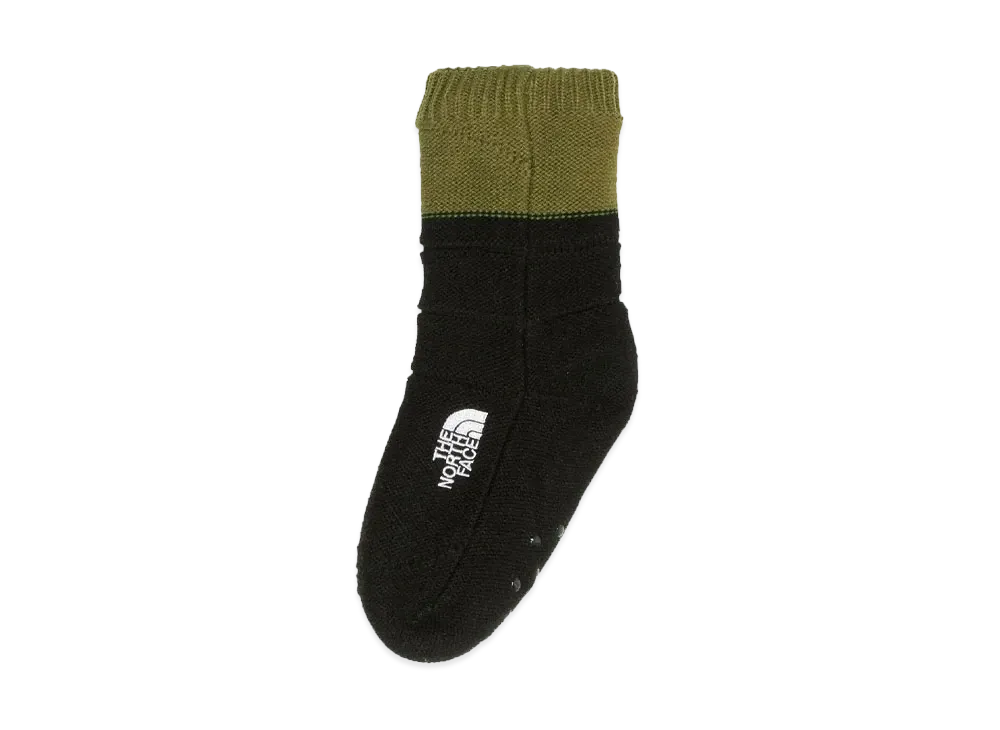 The North Face Kid's Nuptse Bootie Socks Kids "Military Olive x TNF Black"