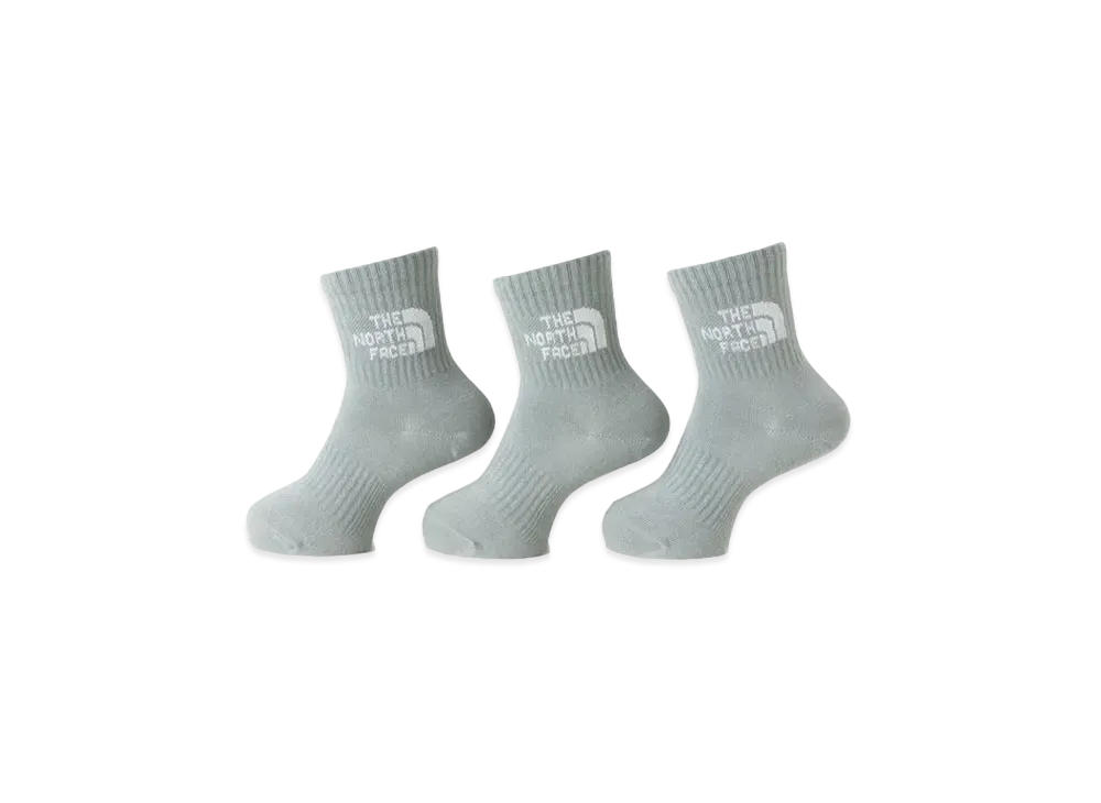 The North Face TNF Jacquard Logo 3P Crew "Meld GrayxTNF White"