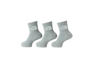 The North Face TNF Jacquard Logo 3P Crew "Meld GrayxTNF White"