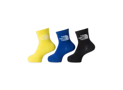 The North Face TNF Jacquard Logo 3P Crew "Multi -Color Black"