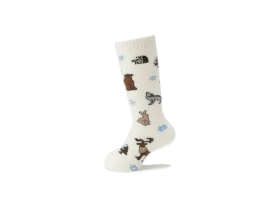 The North Face Kids Winter Animal Graphic Crew "TNF White"