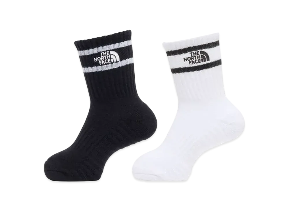 The North Face Kids TNF Run 2P Crew "TNF Black/TNF White"