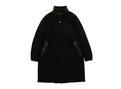 nonnative Stranger Long Coat Wool Beaver With Gore-Tex Windstopper "Black"