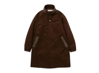 nonnative Stranger Long Coat Wool Beaver With Gore-Tex Windstopper "Brown"