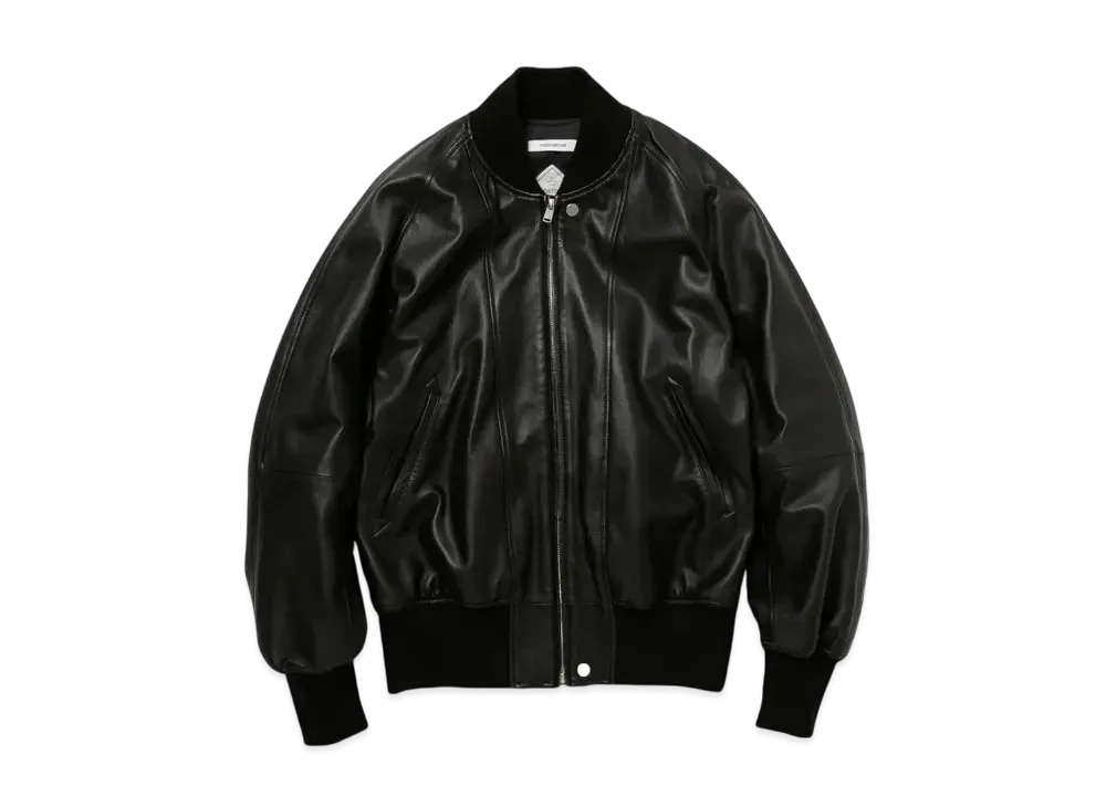 nonnative Student Blouson Sheep Leather With Gore-Tex Windstopper "Black"