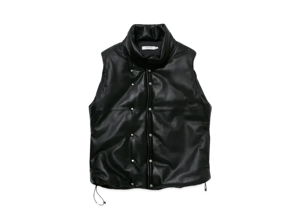 nonnative Hiker Puff Vest Sheep Leather "Black"