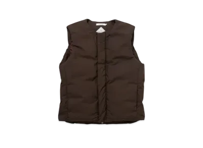nonnative Explorer Down Vest Nylon Taffeta With Gore-Tex Windstopper "Brown"