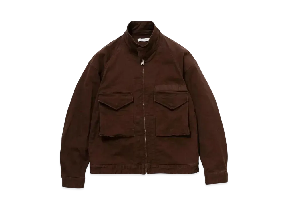 nonnative Trooper Short Jacket Cotton Drill Twill Stretch "Brown"