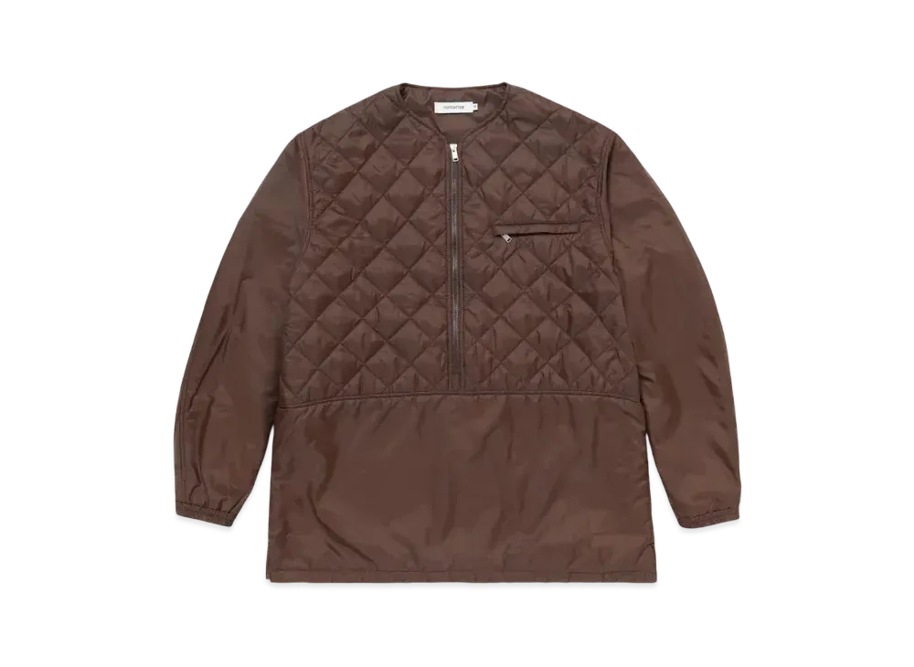 nonnative Hiker Pullover Puff Jacket Poly Taffeta Stretch "Brown"