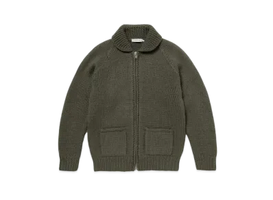 nonnative Adventurer Hand-Knit Cowichan Sweater "Khaki"