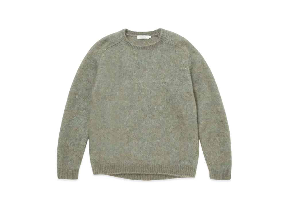 nonnative Worker Sweater Kid Mohair "Khaki"