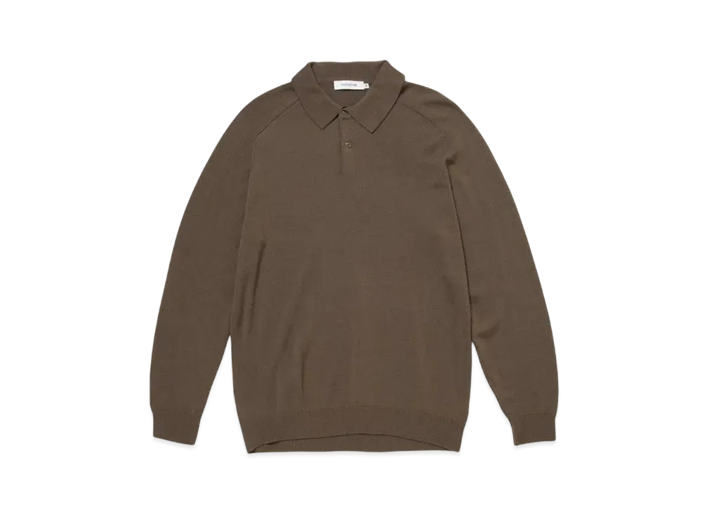 nonnative Dweller Polo Sweater Merino "Khaki"