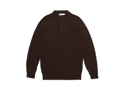 nonnative Dweller Polo Sweater Merino "Brown"