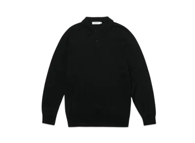 nonnative Dweller Polo Sweater Merino "Black"