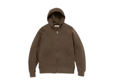 nonnative Dweller Full Zip Hoody Cotton Sweat "Brown"