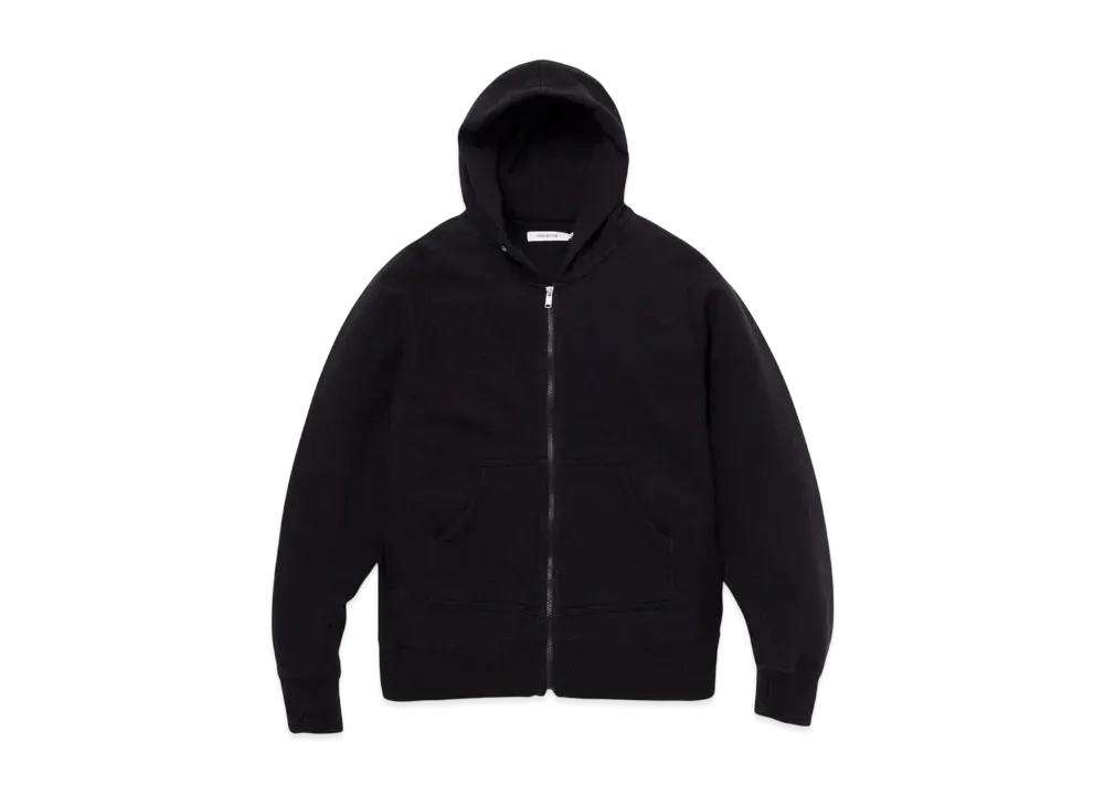nonnative Dweller Full Zip Hoody Cotton Sweat "Black"