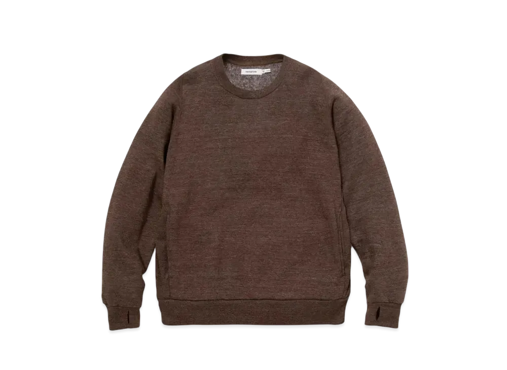 nonnative Dweller Crew Pullover C/P/R Sweat "Brown"
