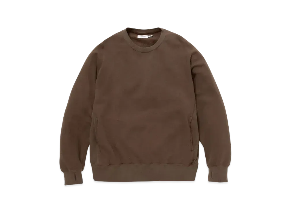 nonnative Dweller Crew Pullover Cotton Sweat "Brown"