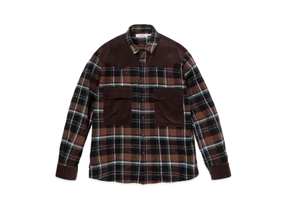nonnative Explorer Shirt Cotton Slub Flannel Check "Brown"