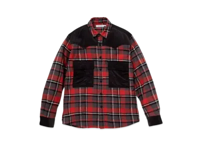 nonnative Explorer Shirt Cotton Slub Flannel Check "Red"