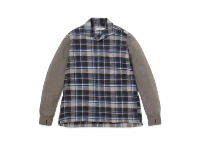 nonnative Voyager Shirt Cotton Slub Flannel Check "Blue"