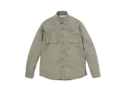 nonnative Explorer Shirt Cotton Silk Nep Twill "Khaki"