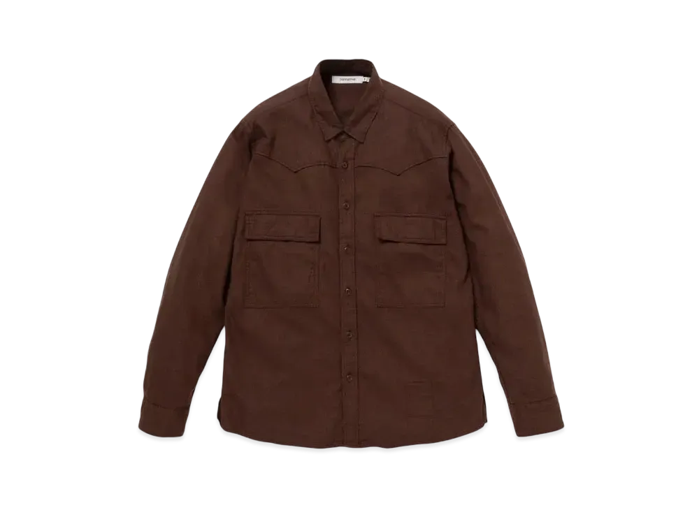 nonnative Explorer Shirt Cotton Silk Nep Twill 