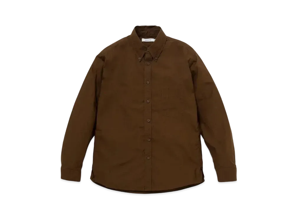 nonnative Dweller B.D. Shirt Cotton Typewriter "Brown"