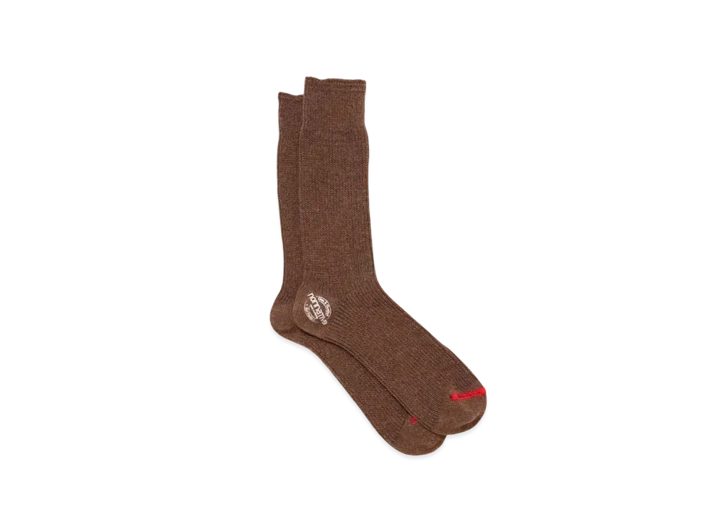 nonnative Dweller Socks Hi W/N/P/Pu Woven "Brown"