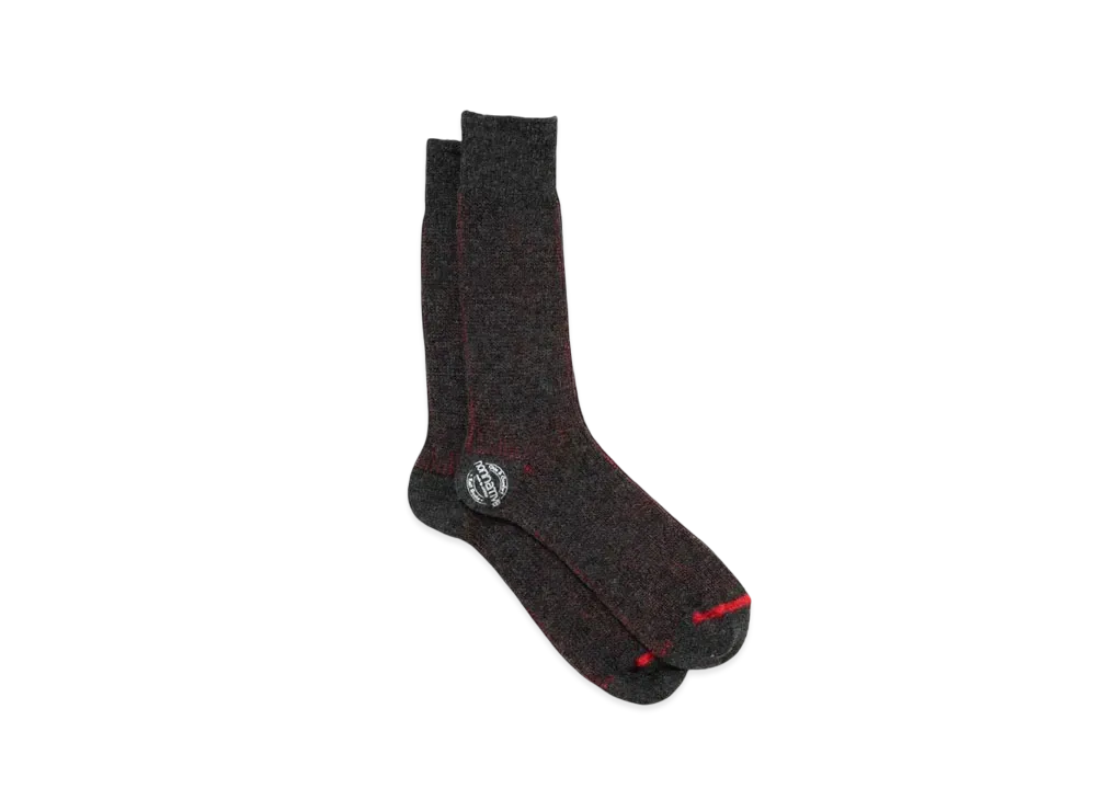 nonnative Dweller Socks Hi W/N/P/Pu Woven "Charcoal"