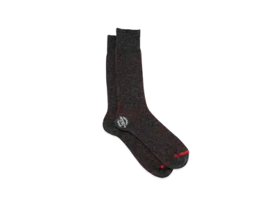 nonnative Dweller Socks Hi W/N/P/Pu Woven "Charcoal"