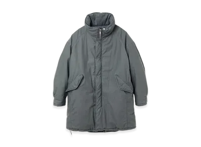 nonnative Trouper Puff Coat Cotton Backsatin Pigment Dye With Windstopper "Gray"