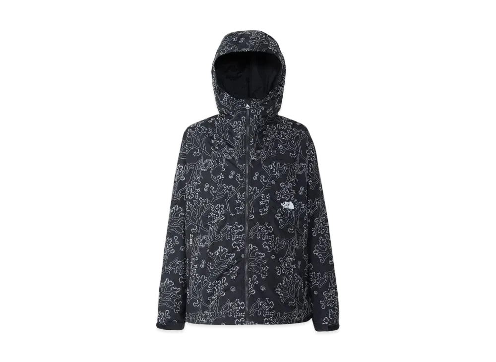 The North Face Embroidered Compact Jacket "Joshua Tree Black"