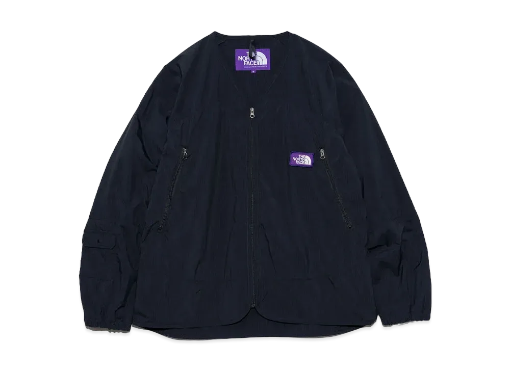 The North Face PURPLE LABEL Nylon Ripstop Field Cardigan "Black"