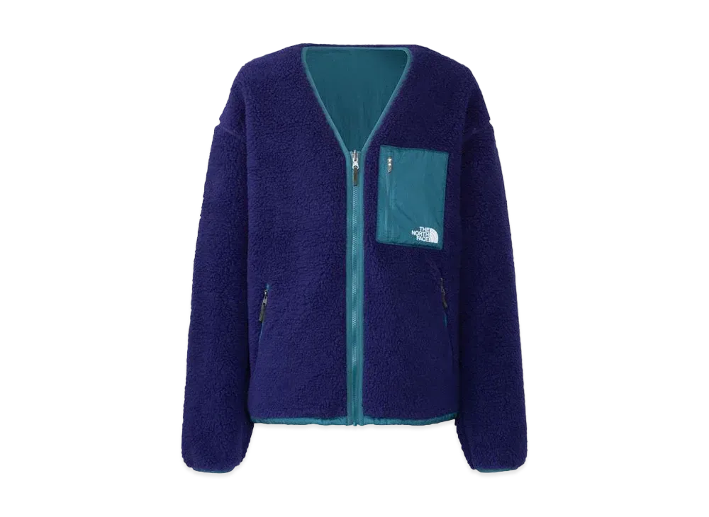 The North Face Reversible Extreme Pile Cardigan "Astral AuraxAtlantic Deep Green"